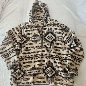 Ariat Womens Quarter Zip Fleece Hoodie with Western Design